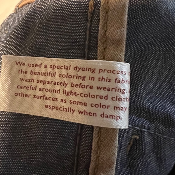 Eddie Bauer Wide lampasse type side seam Relaxed Tapered Leg Khaki Size 2 - Picture 7 of 11